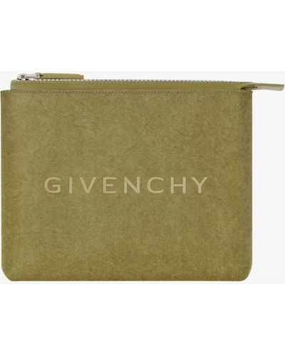Givenchy Travel Pouch In Canvas - Green