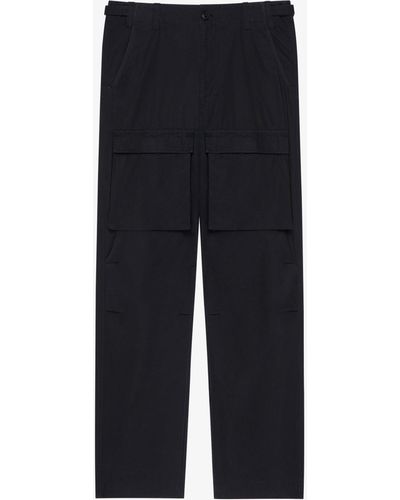 Givenchy Cargo Pants In Cotton - Blue