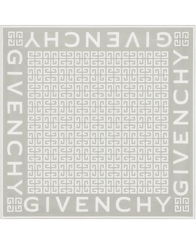 Givenchy Carré 4G en soie - Blanc