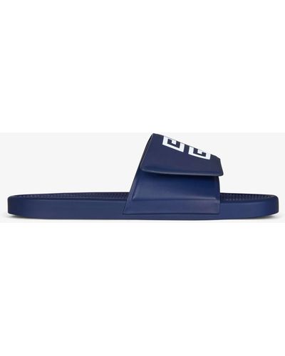 Givenchy Slide Flat Sandals - Blue