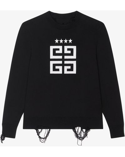 Givenchy Pull 4G Stars en jersey - Noir