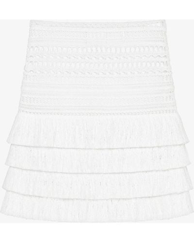 Givenchy Jupe en crochet - Blanc