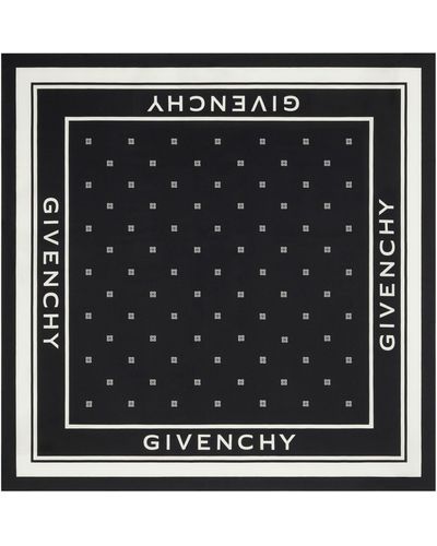 Givenchy Foulard in seta 4G - Nero