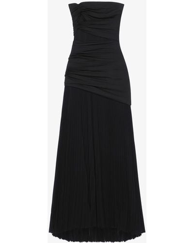 Givenchy Bustier Dress With Pleats - Black