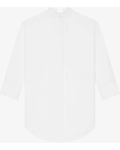 Givenchy Robe chemise en popeline - Blanc
