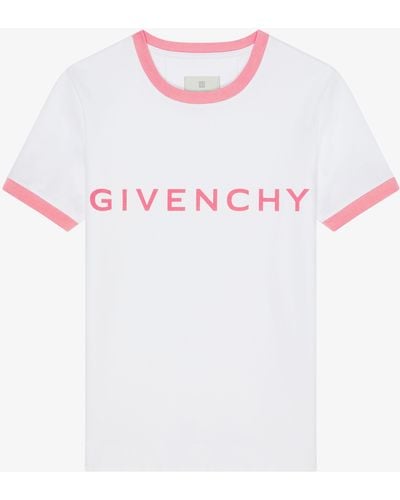 Givenchy T-shirt slim Archetype in cotone - Bianco