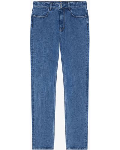 Givenchy Jeans slim in denim effetto marmorizzato - Blu