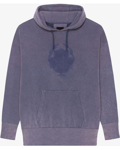 Givenchy Shadow Oversized Hoodie - Purple