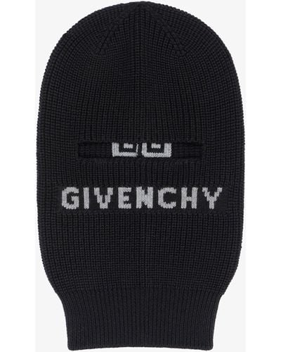 Givenchy Passamontagna lavorato a maglia 4G in lana - Nero