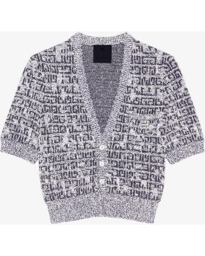 Givenchy Cropped Cardigan - Blue