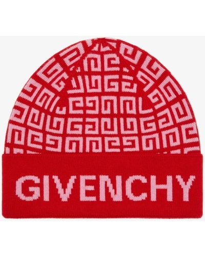 Givenchy 4G Jacquard Beanie - Red