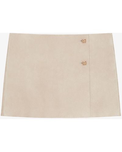 Givenchy Wrap Mini Skirt - Natural