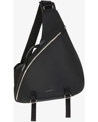 Givenchy Medium G-Zip Triangle Bag - Black