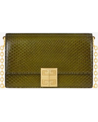 Givenchy Small 4g Bag In Python - Green