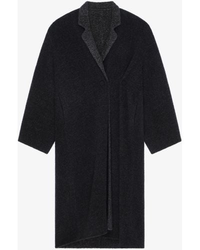 Givenchy Cappotto in lana di alpaca double face - Nero