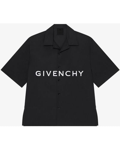 Givenchy Boxy Fit Hawaiian Shirt - Black