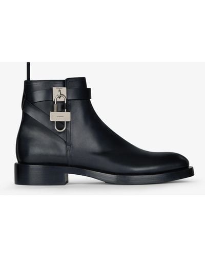 Givenchy Lock Ankle Boots - Black