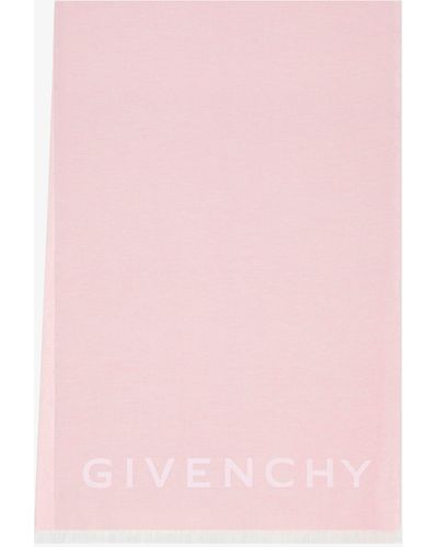 Givenchy Écharpe 4G en laine et cachemire - Rose
