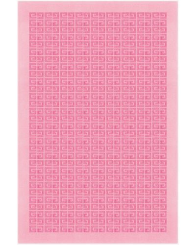 Givenchy Serviette de plage en coton éponge 4G - Rose