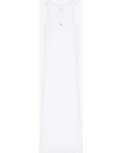 Givenchy Robe débardeur en maille à détail 4G - Blanc
