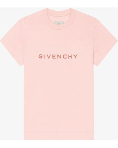 Givenchy T-shirt slim 4G in cotone - Rosa