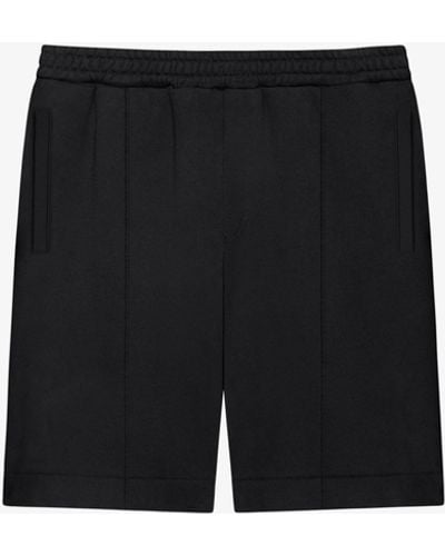 Givenchy Bermuda Shorts In Fleece - Black