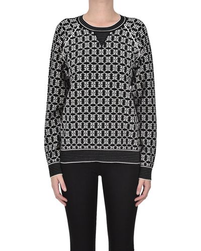 Elisabetta Franchi Sweatshirt Style Pullover - Black