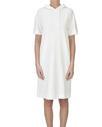 Circolo 1901 Lightweight Fleece Dress - White