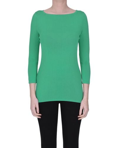 Anneclaire Viscose-blend Pullover - Green