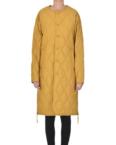 Taion Lightweight Long Down Jacket - Yellow