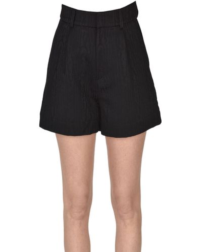THE M.. Jacquard Fabric Shorts - Black