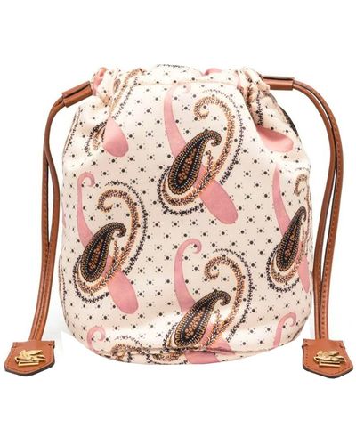 Etro Paisley Print Pouch - Pink