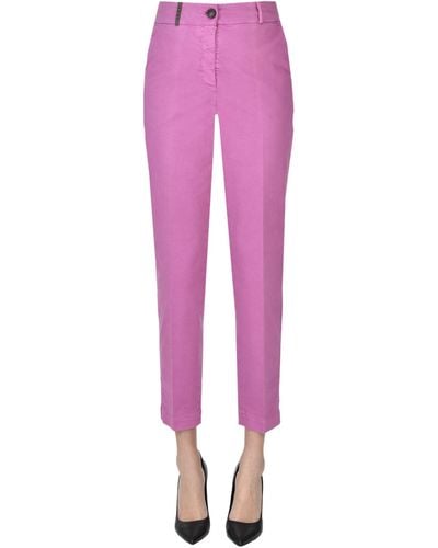 Peserico Chino Slim Pants - Pink