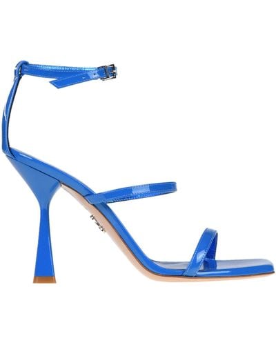 Sergio Levantesi Telen Patent Leather Sandals - Blue