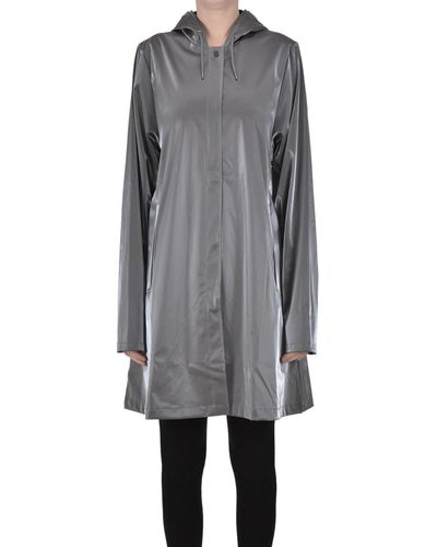 Rains Techno Fabric Raincoat - Gray