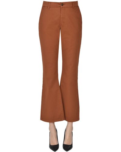 Attic And Barn Cotton Pants - Brown