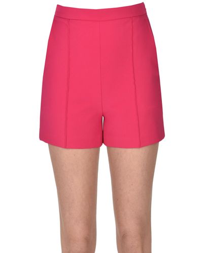 Elisabetta Franchi Shorts in crepè - Rosa