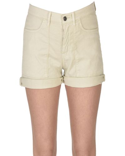 CIGALA'S Linen And Cotton Shorts - Natural