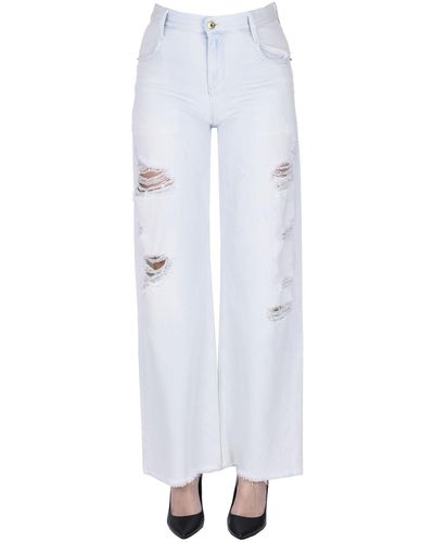 CYCLE Aida Destroyed Jeans - White