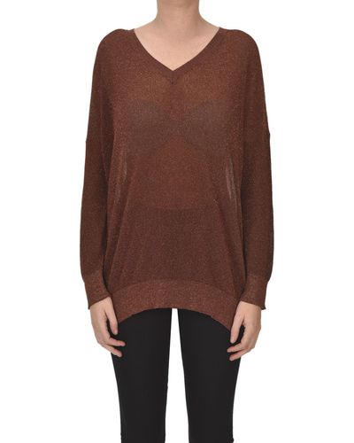 Momoní Lurex Knit Pullover - Brown