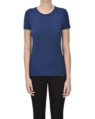 Scaglione Slim Cotton T-shirt - Blue