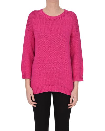 Anneclaire Organic Cotton Pullover - Pink