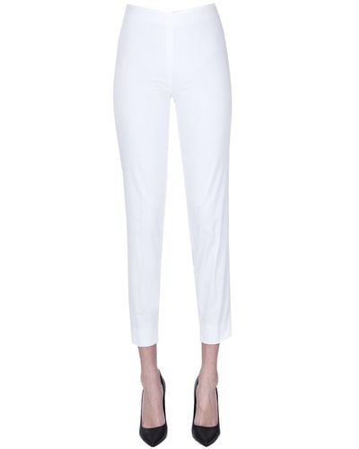 Clips Pantaloni slim in cotone - Bianco