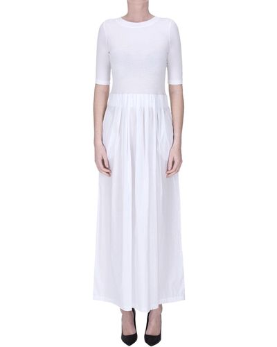 Alpha Studio Cotton Long Dress - White