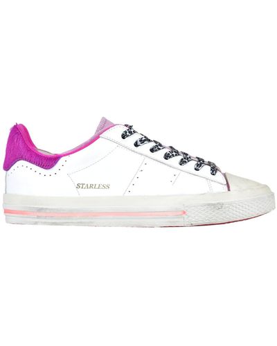 HIDNANDER Starless Low Used Effect Sneakers - White