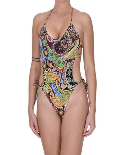 Miss Bikini Printed Swimsuit - Multicolor