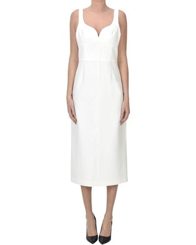 Halston Sheat Dress - White