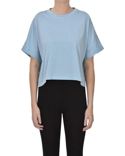 Jucca T-shirt cropped ampia - Blu