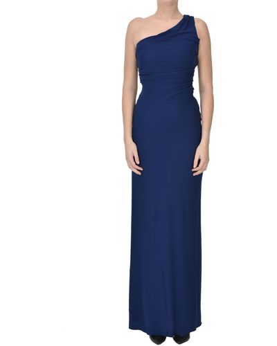 Alberta Ferretti One Shoulder Long Dress - Blue
