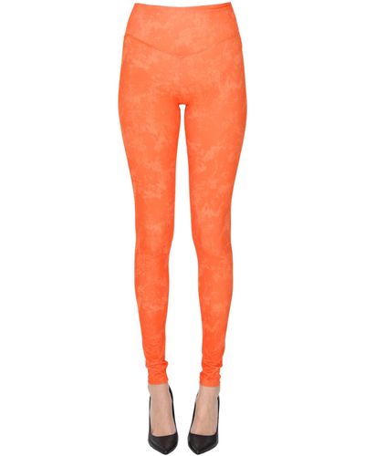 DEPENDANCE Tie Dye leggings - Orange